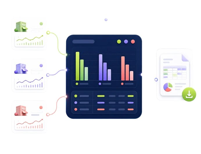 Multi-Location Reporting — JustKonnect feature