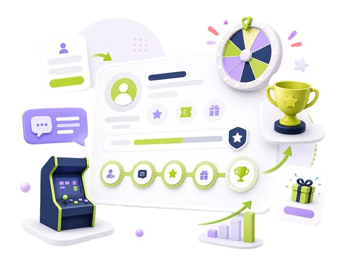Arcade loyalty platform dashboard with rewards and SMS campaigns